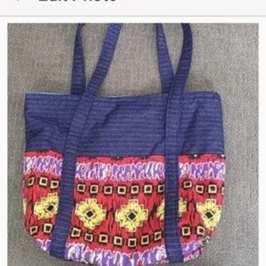 Small Hand Crafted Blue Shopping Bag
